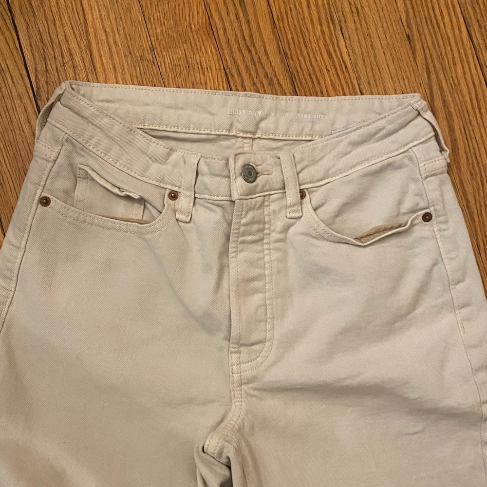 Old Navy High Rise Women's Jeans - Cream